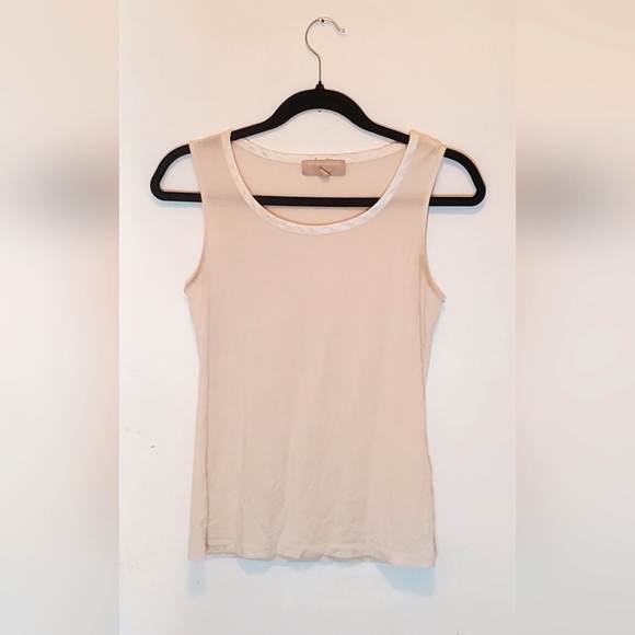 Cream tank top with ribbon detail - Picture 1 of 3